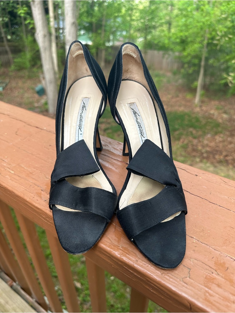 Brian Atwood black high heels shoes